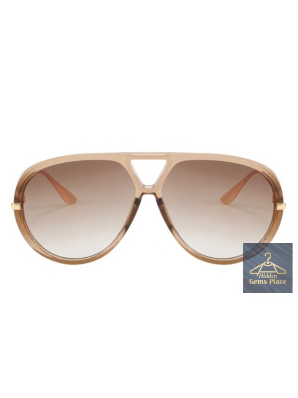 Oversized Aviator Sunglasses UV400 Protection Tangle Free Large 63mm